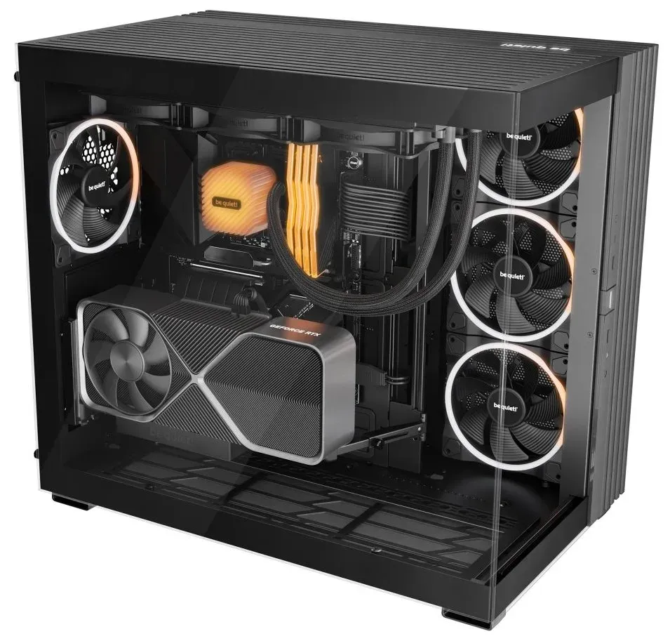 Be quiet! skříň LIGHT BASE 900FX / ATX / ARGB pásek / 4x140mm ARGB fan / 2xUSB 3.0 / USB-C / panoramatická / ...