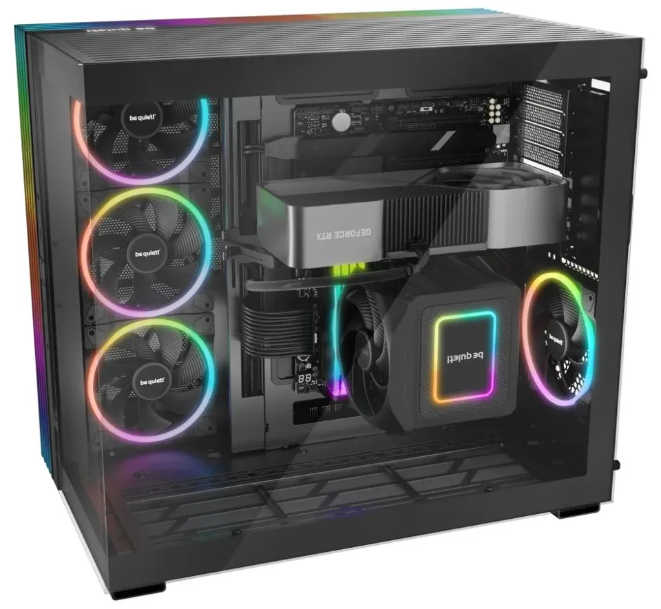 Be quiet! skříň LIGHT BASE 900FX / ATX / ARGB pásek / 4x140mm ARGB fan / 2xUSB 3.0 / USB-C / panoramatická / ...