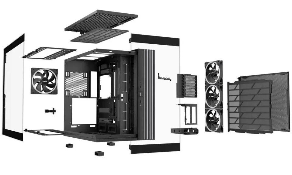Be quiet! skříň LIGHT BASE 900FX / ATX / ARGB pásek / 4x140mm ARGB fan / 2xUSB 3.0 / USB-C / panoramatická / ...