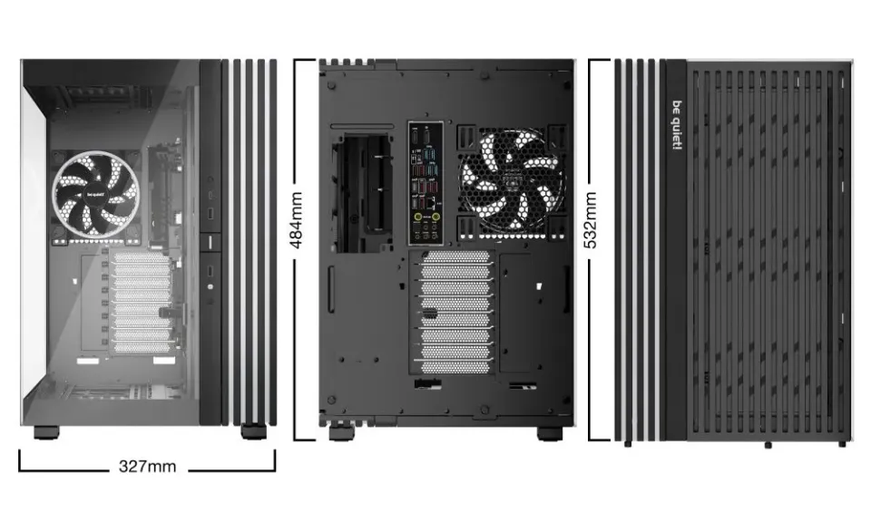 Be quiet! skříň LIGHT BASE 900FX / ATX / ARGB pásek / 4x140mm ARGB fan / 2xUSB 3.0 / USB-C / panoramatická / ...