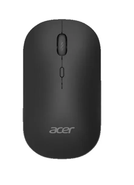ACER bezdrátová myš Wireless Mouse AMR130,dual mode 2.4GHz + BT 5.2,4 tlačítka,1600dpi,125Hz,30 IPS,Černá