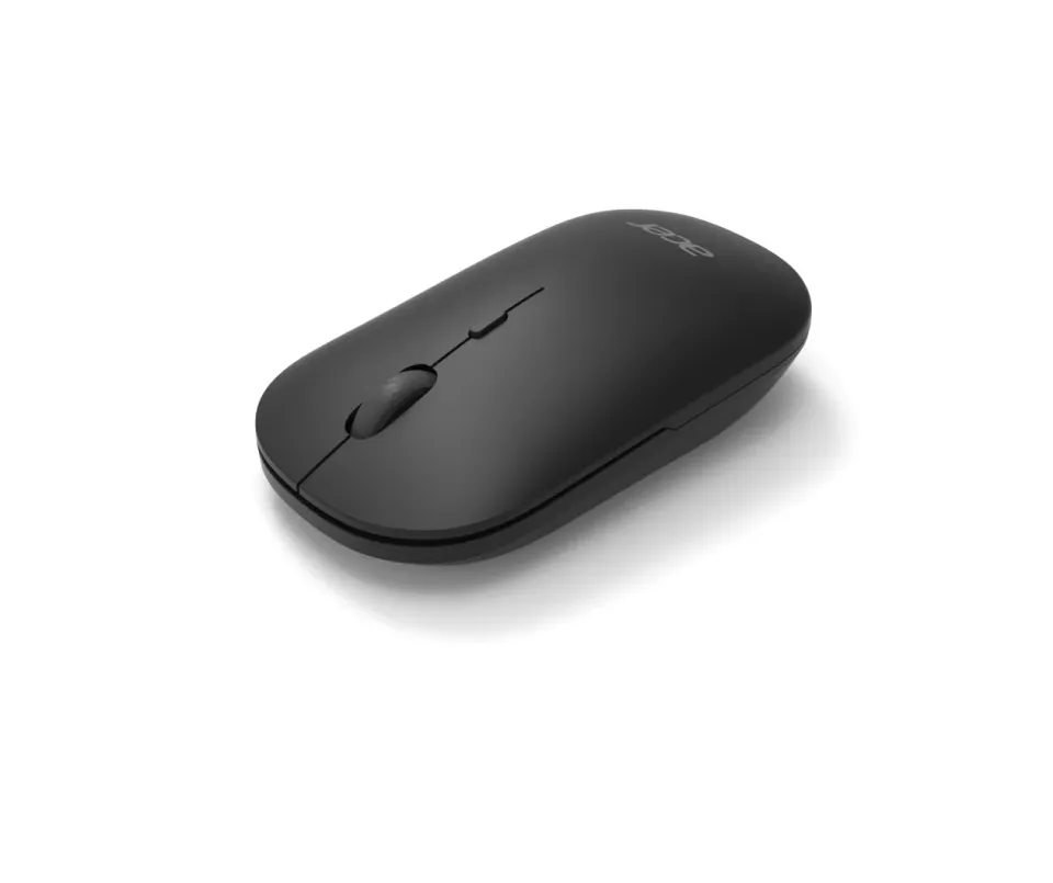 ACER bezdrátová myš Wireless Mouse AMR130,dual mode 2.4GHz + BT 5.2,4 tlačítka,1600dpi,125Hz,30 IPS,Černá