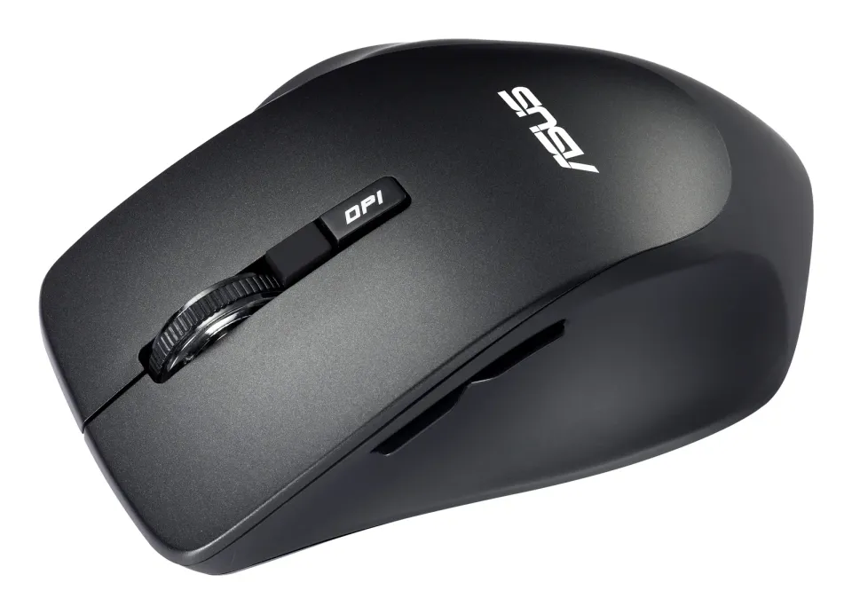 ASUS WT425/Cestovní/Optická/Pro praváky/1 600 DPI/Bezdrátová USB/Černá