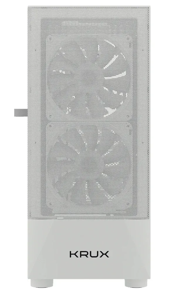Krux skříň Vako RGB/ ATX / 2x140mm RGB fan / 1x120mm RGB fan / 2xUSB 2.0 / USB 3.0 / bílá