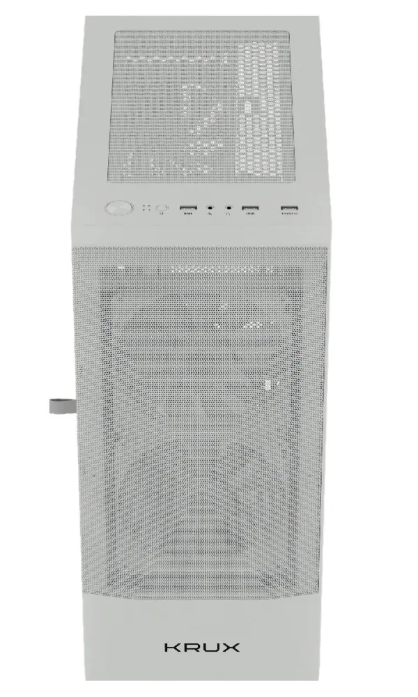 Krux skříň Vako RGB/ ATX / 2x140mm RGB fan / 1x120mm RGB fan / 2xUSB 2.0 / USB 3.0 / bílá
