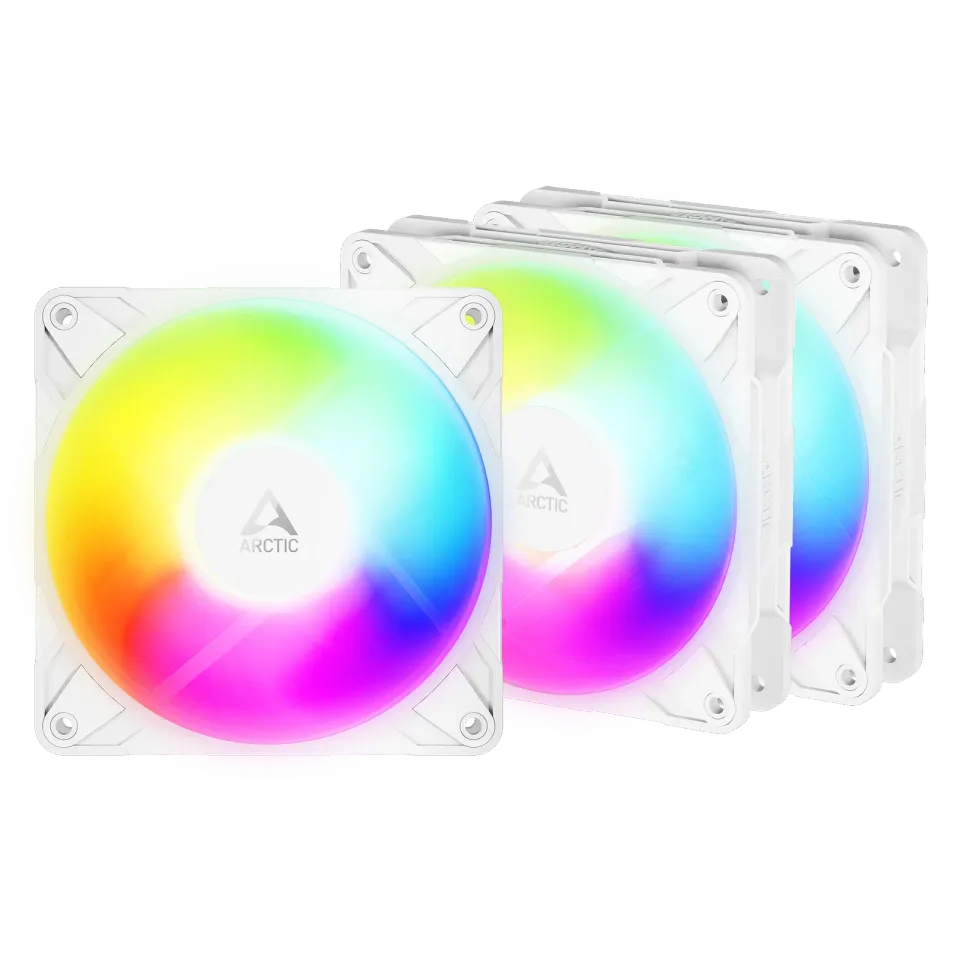 ARCTIC P12 Pro A-RGB Reverse Value pack (3 ks) ventilátor - 120mm, white
