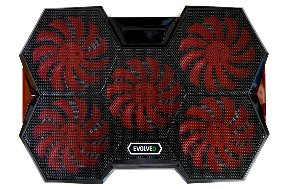 EVOLVEO Ania 14, chladicí podstavec pro notebook, červené podsvícení, až 17,3"