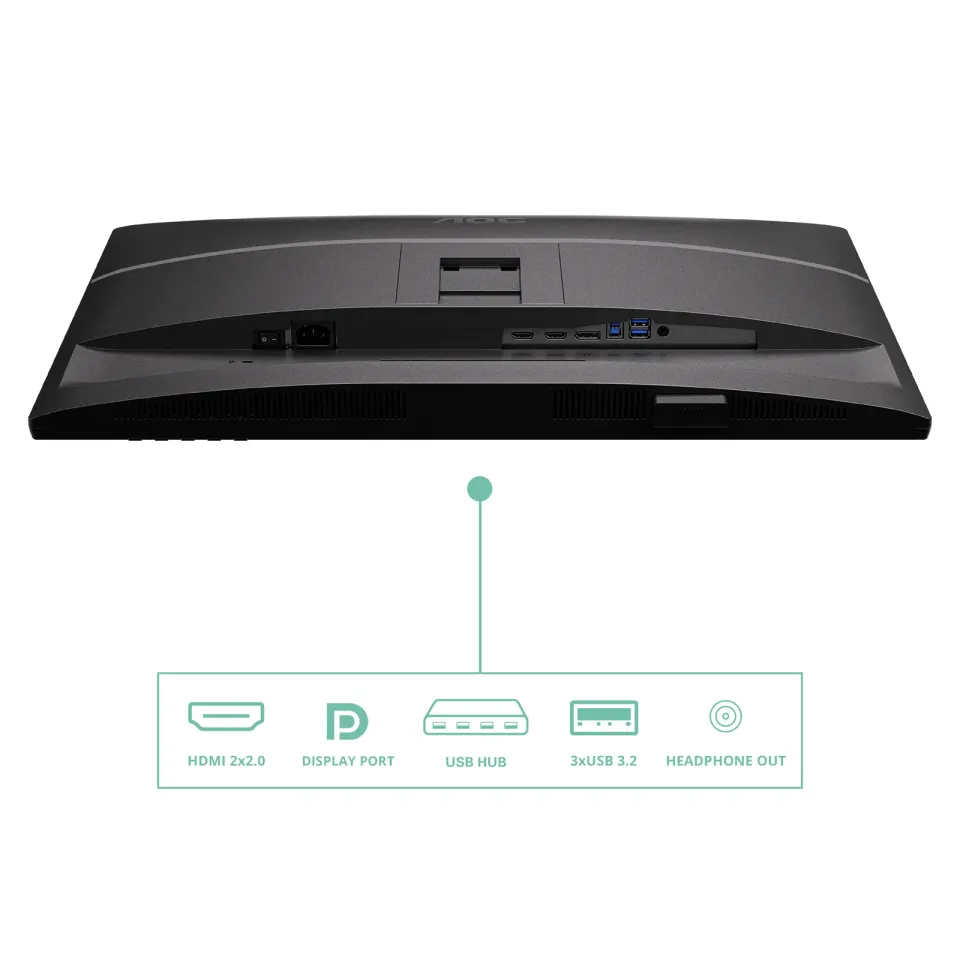 AOC LCD Q27P4U 27" IPS/2560x1440@120Hz/4ms/350cd/2xHDMI/DP/4xUSB/Repro/Pivot/HAS