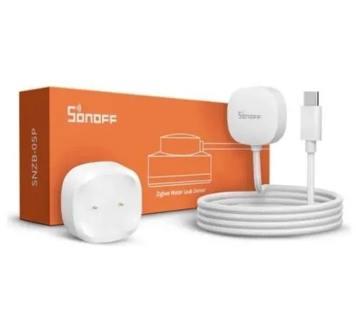 SONOFF SNZB-05P ZigBee Water Leak Sensor, Senzor úniku vody, kompatibilní s eWeLink