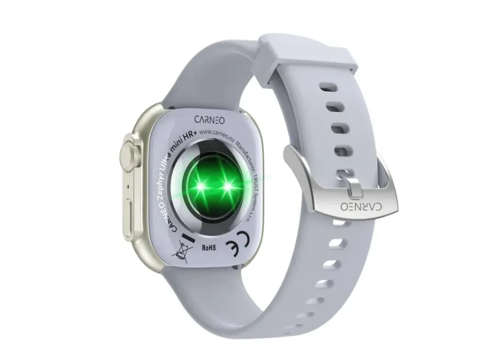 CARNEO Zephyr Ultra mini HR+/Silver/Sport Band/Blue-Gray