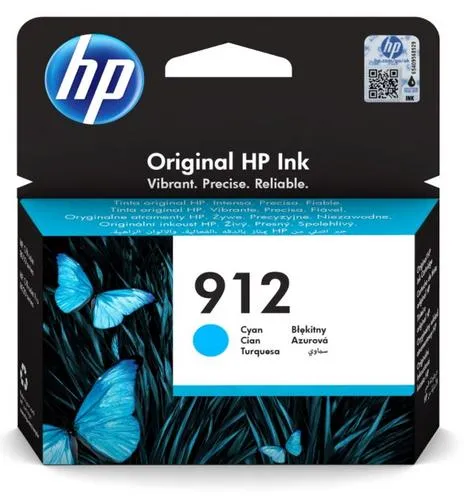HP 3YL77AE náplň č.912 azurová cyan inkoustová kazeta (cca 315 stran) OfficeJet 8012e, 8013, 8022e, 8023