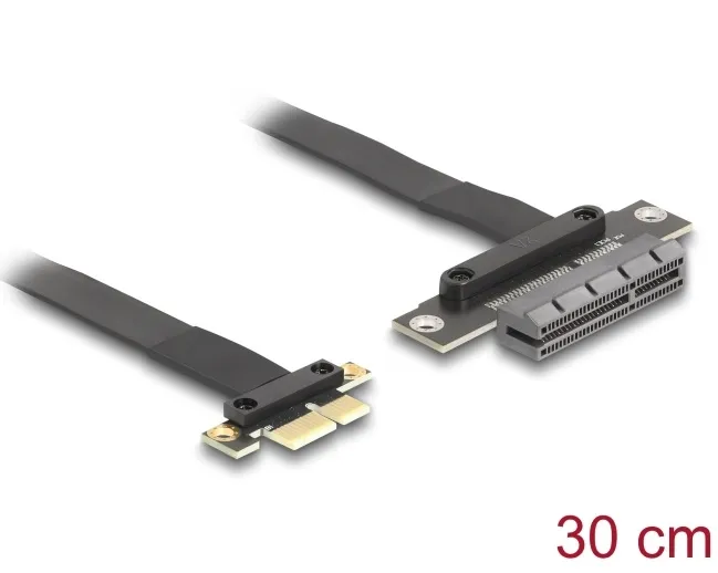 Delock Riser karta PCI Express 3.0, ze zástrčky x1 na slot x4, s kabelem, délka