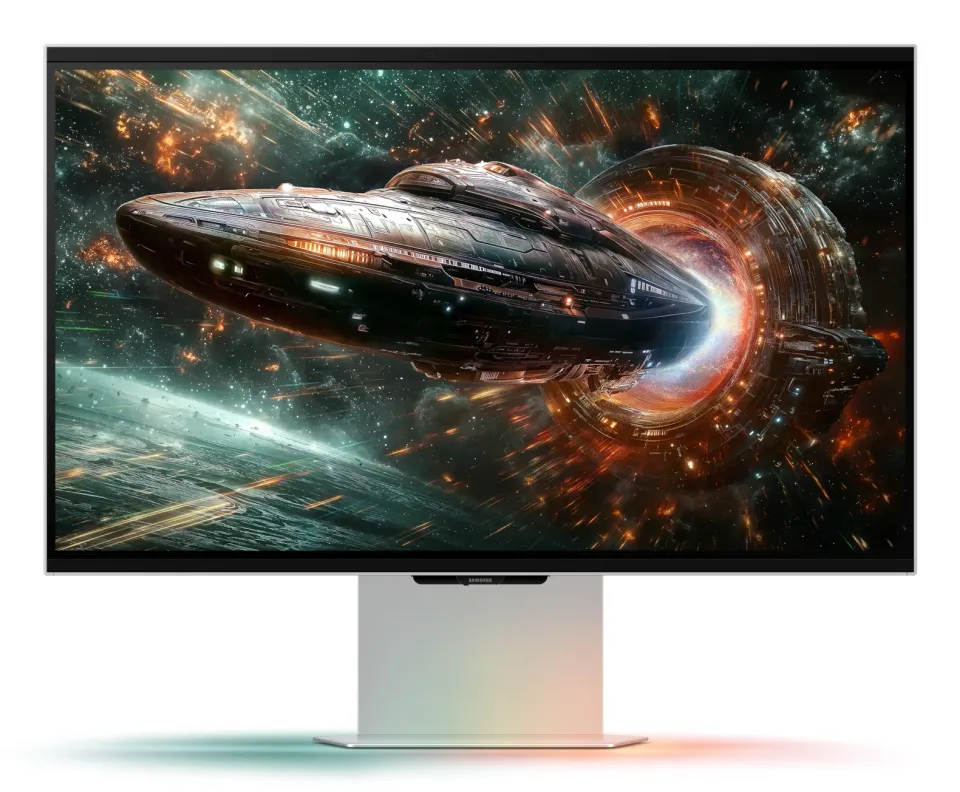 SAMSUNG MT LED LCD 27" Odyssey 3D (G90XF) - 3840x2160, 350Hz, IPS, HDR10+ Gaming, Konverze 2D->3D non-DRM video, 2xkamer