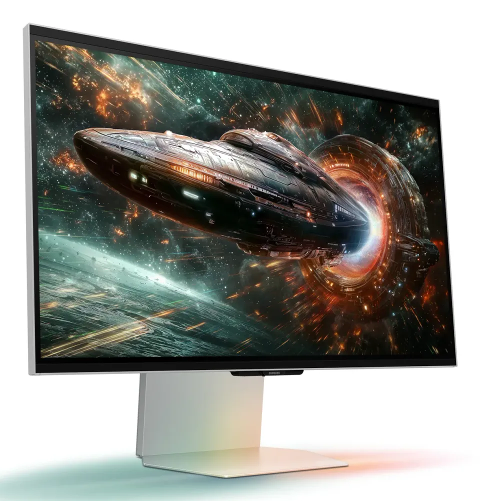 SAMSUNG MT LED LCD 27" Odyssey 3D (G90XF) - 3840x2160, 350Hz, IPS, HDR10+ Gaming, Konverze 2D->3D non-DRM video, 2xkamer