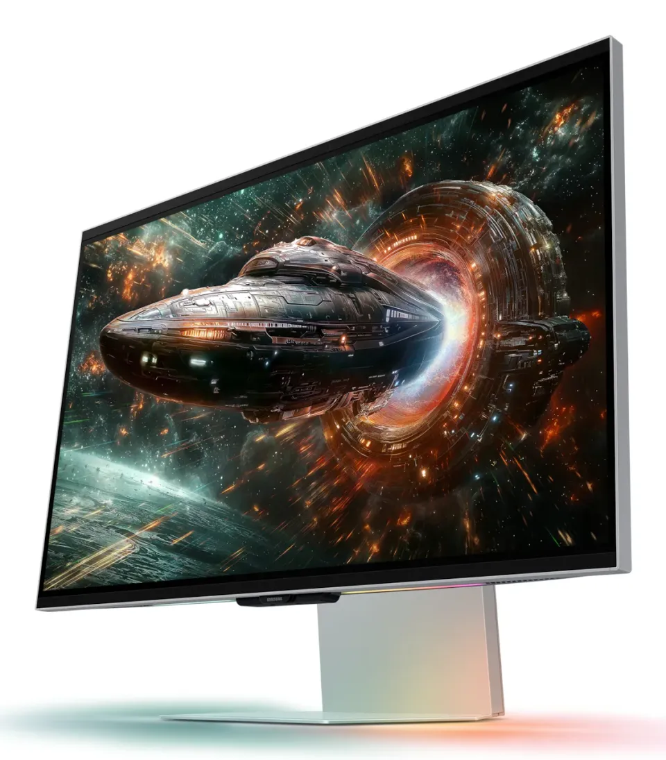 SAMSUNG MT LED LCD 27" Odyssey 3D (G90XF) - 3840x2160, 350Hz, IPS, HDR10+ Gaming, Konverze 2D->3D non-DRM video, 2xkamer