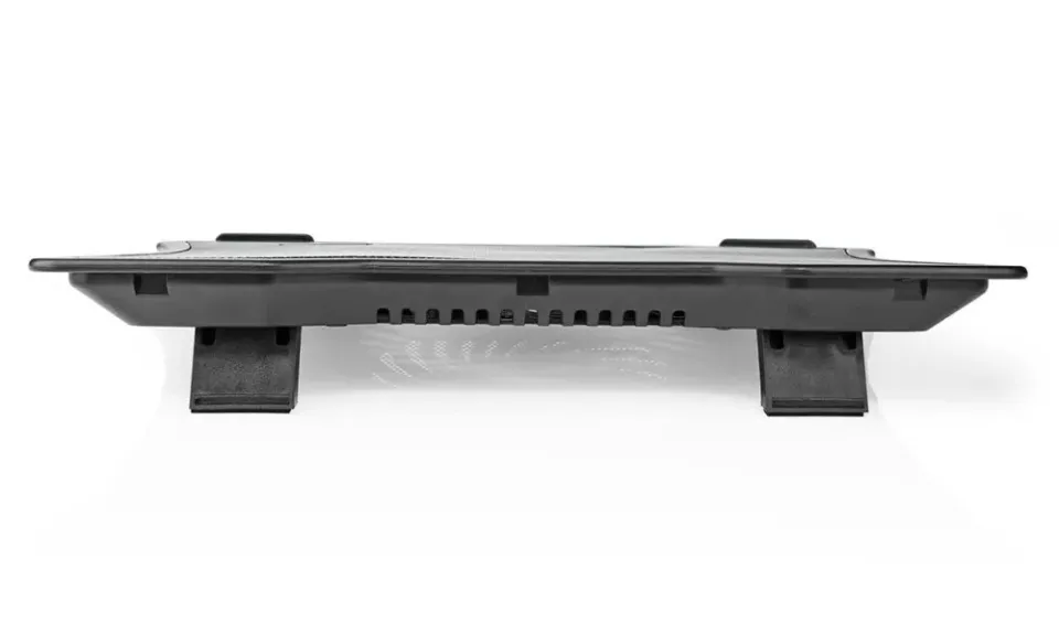 NEDIS stojan na notebook/ univerzální/ pro notebooky do 17"/ 1x ventilátor 125 mm/ USB/ plast-kov/ černý