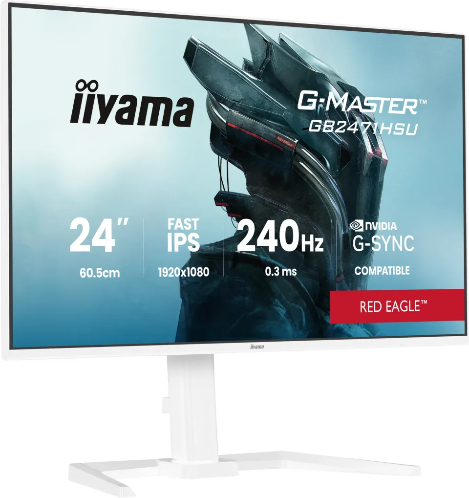 iiyama G-Master/GB2471HSU-W1/23,8"/IPS/FHD/240Hz/0,3ms/Bílá/3R