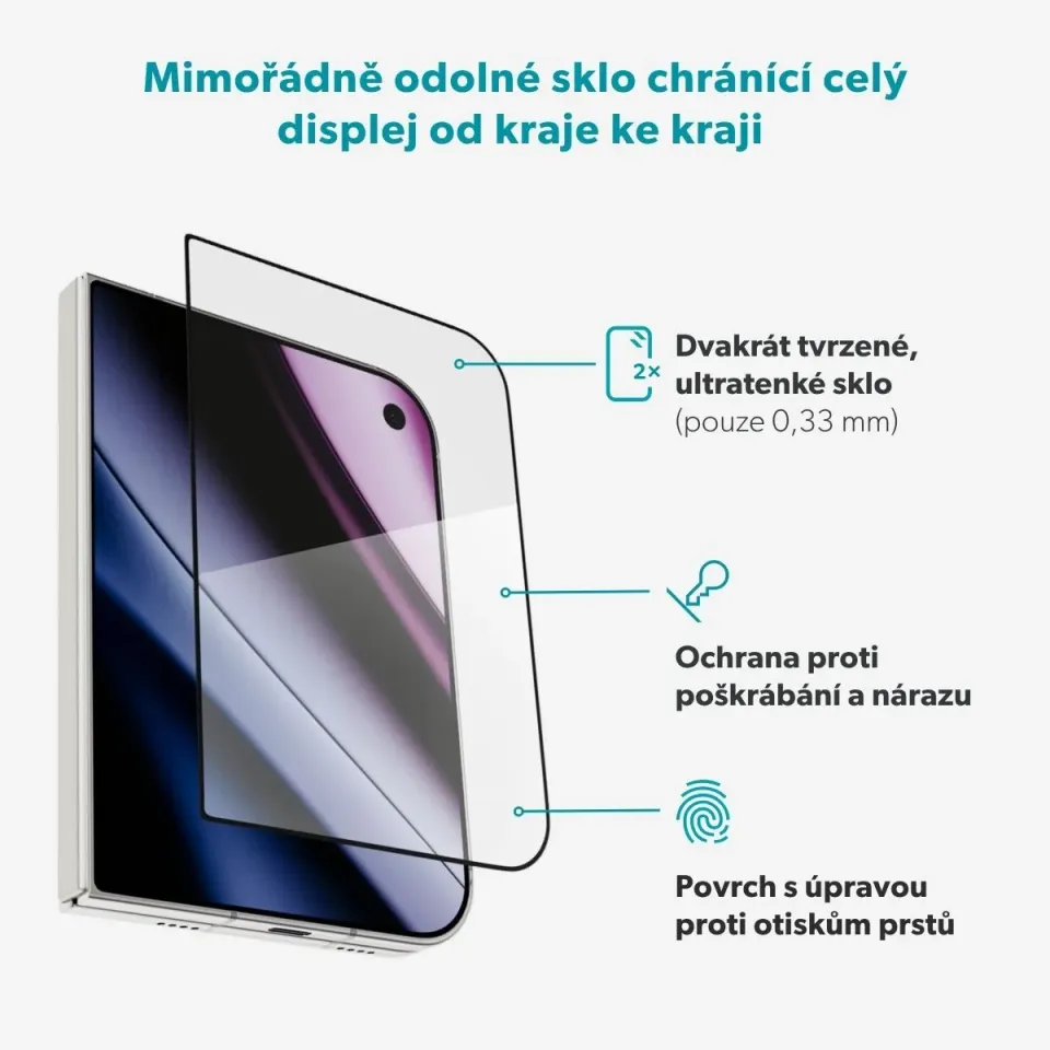 Epico AntiReflective Glass 3D iPhone Duo pro vnější displej