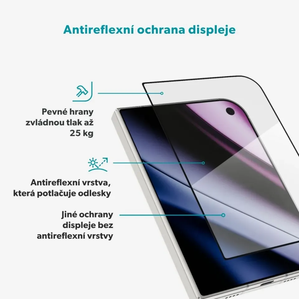 Epico AntiReflective Glass 3D iPhone Duo pro vnější displej