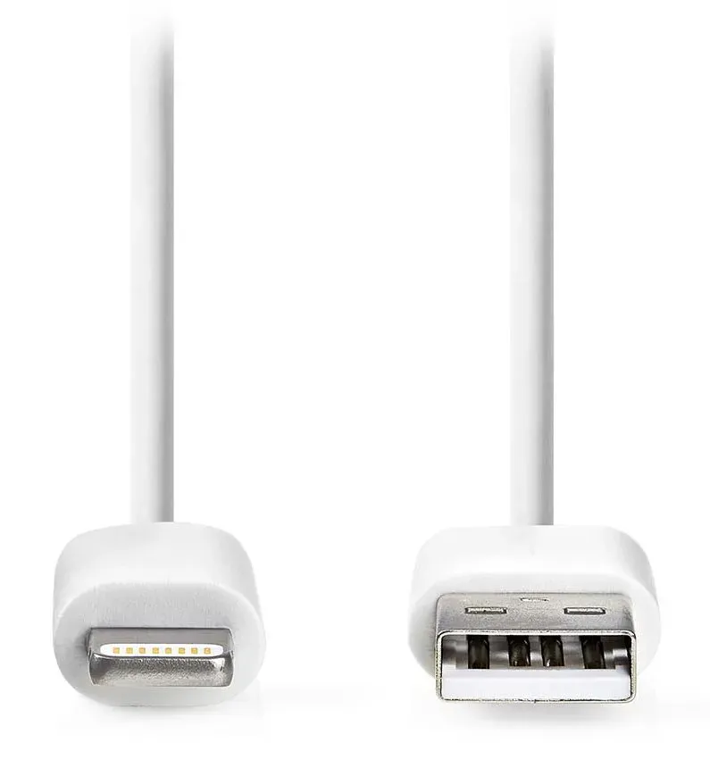 Nedis CCGL39300WT10 - Lightning Kabel| Apple Lightning 8pinový | USB-A Zástrčka