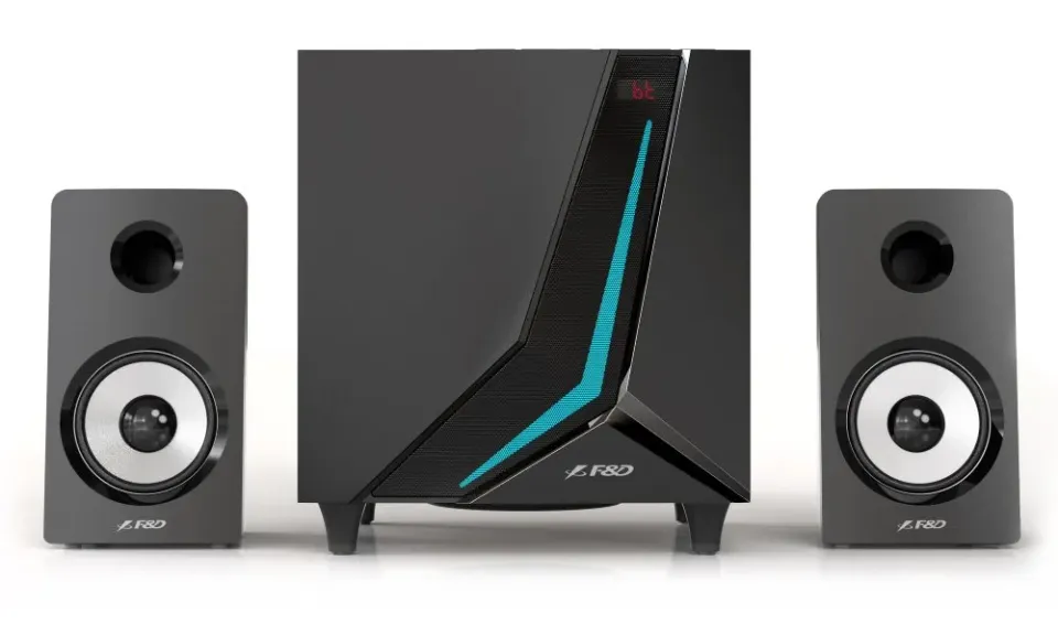 FENDA F&D repro F670X/ 2.1/ 70W/ černé/ BT5.3/ USB přehrávání/ RGB/ dálkové ovládání
