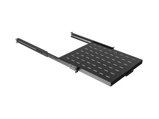 LANBERG POSUVNÁ POLICE PRO 19" RACKOVÉ SKŘÍNĚ 500MM ČERNÁ (1U/445X500MM, NOSNOST DO 35KG, 4-P