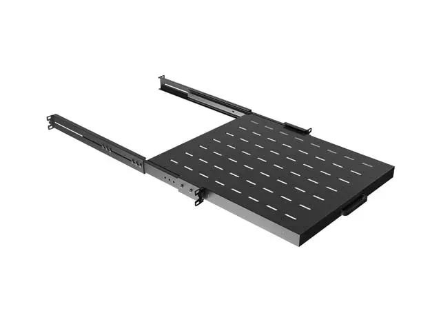 LANBERG POSUVNÁ POLICE PRO 19" RACKOVÉ SKŘÍNĚ 500MM ČERNÁ (1U/445X500MM, NOSNOST DO 35KG, 4-P