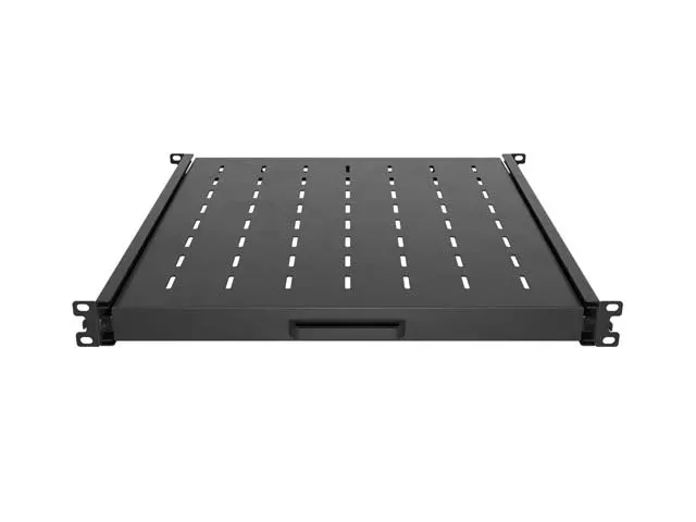 LANBERG POSUVNÁ POLICE PRO 19" RACKOVÉ SKŘÍNĚ 500MM ČERNÁ (1U/445X500MM, NOSNOST DO 35KG, 4-P