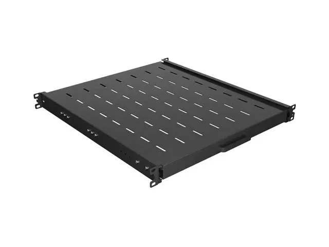 LANBERG POSUVNÁ POLICE PRO 19" RACKOVÉ SKŘÍNĚ 500MM ČERNÁ (1U/445X500MM, NOSNOST DO 35KG, 4-P
