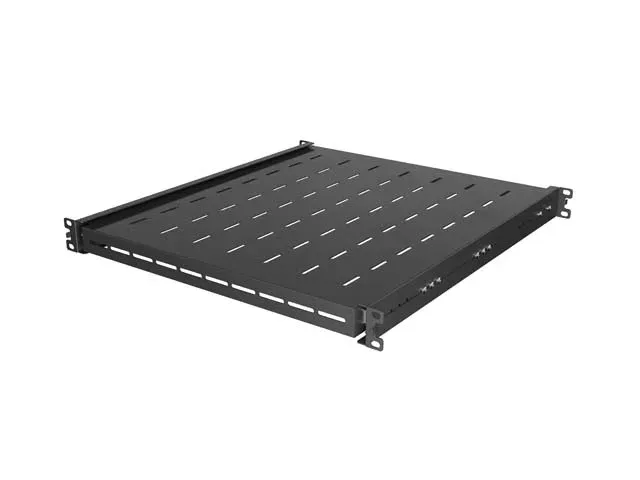 LANBERG POSUVNÁ POLICE PRO 19" RACKOVÉ SKŘÍNĚ 500MM ČERNÁ (1U/445X500MM, NOSNOST DO 35KG, 4-P