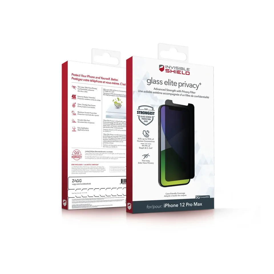 ZAGG Invisible Shield Elite Privacy + sklo iPhone 12 Pro Max