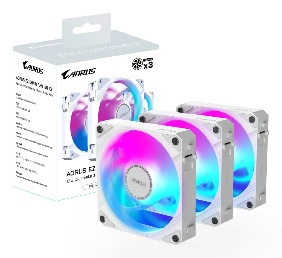 GIGABYTE AORUS EZ CHAIN FAN 120 ICE (3-Pack)