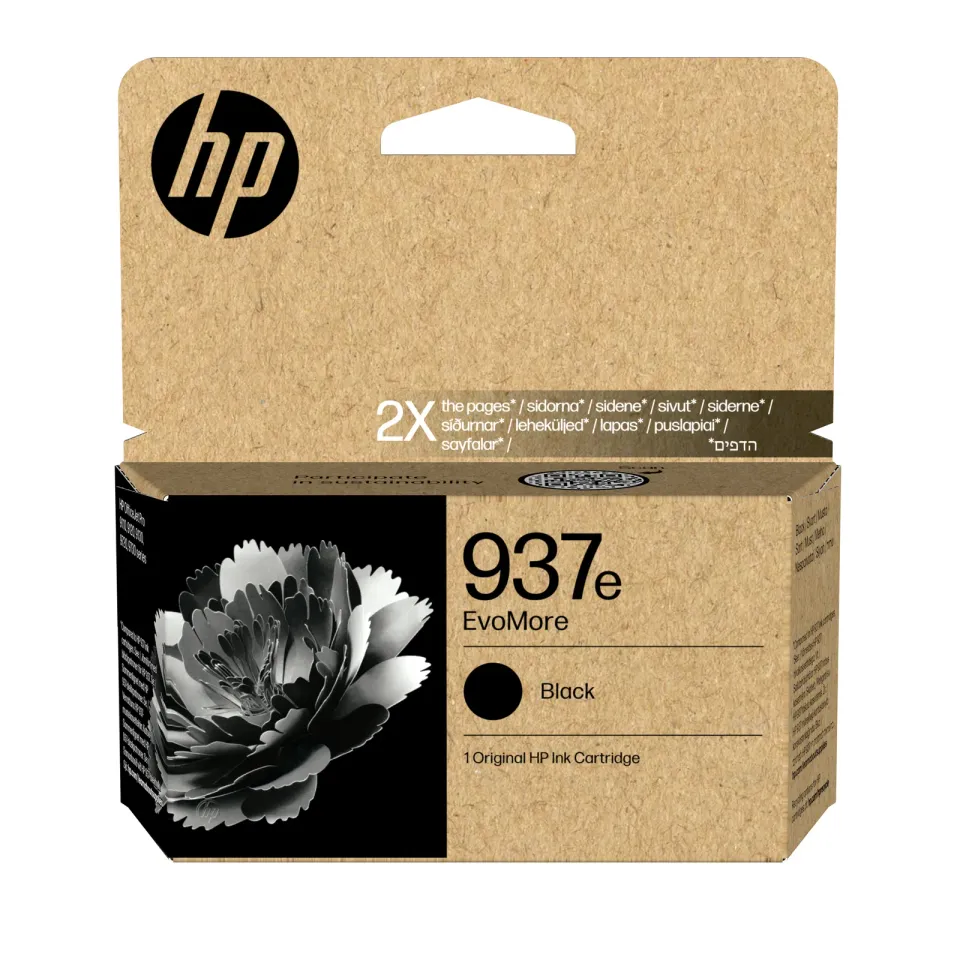 HP 4S6W9NE originální náplň černá č. 937e, cca 2500 stran