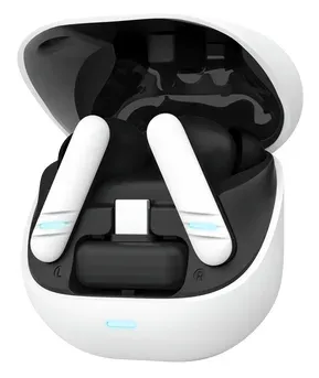 TRUST sluchátka GXT 409 Oxxie, špunty, Bluetooth, RF 2.4GHz, USB-C Přijímač, bílá