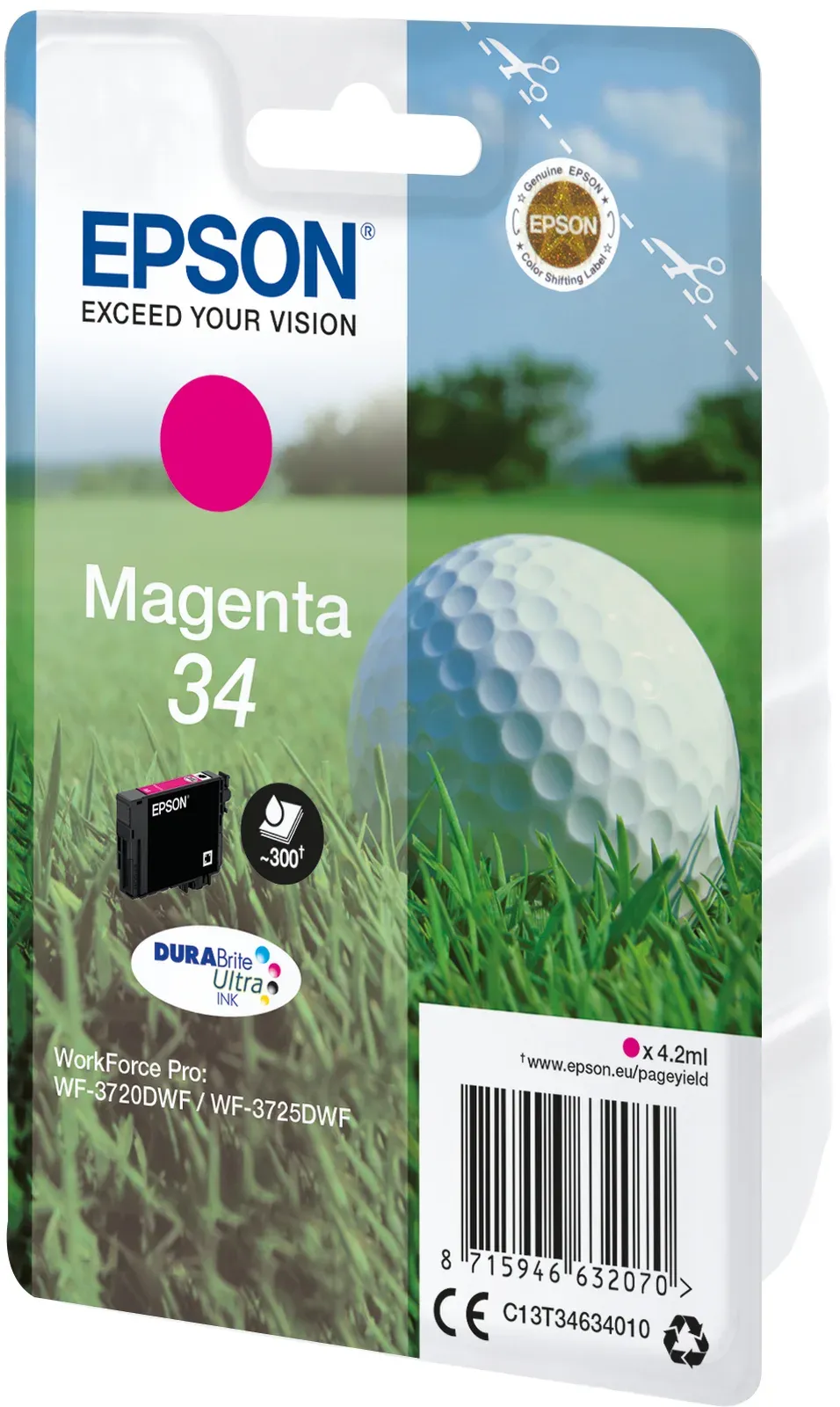 EPSON cartridge T3463 magenta (golfový míček)