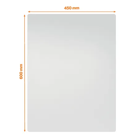 Nobo Popisovací tabule FramelessSteel 600 x 450 mm, bílá