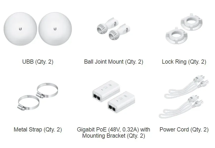 UBIQUITI UBB, UniFi Building Bridge 60GHz point-to-point