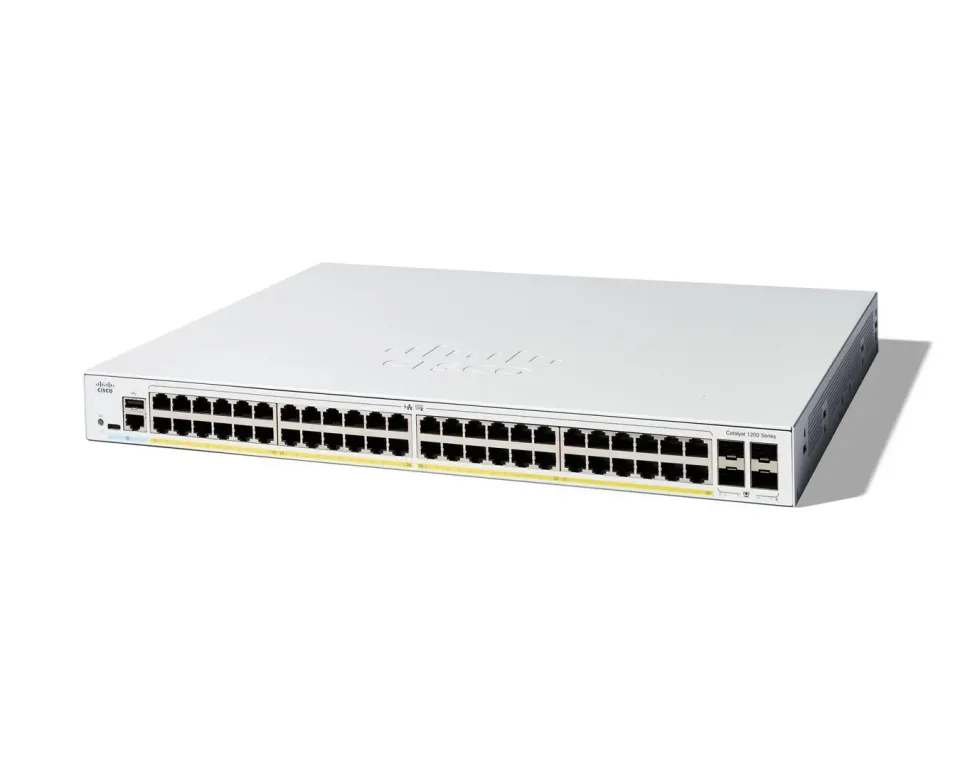 Cisco Catalyst switch C1200-48P-4G (48xGbE,4xSFP,48xPoE+,375W) - REFRESH