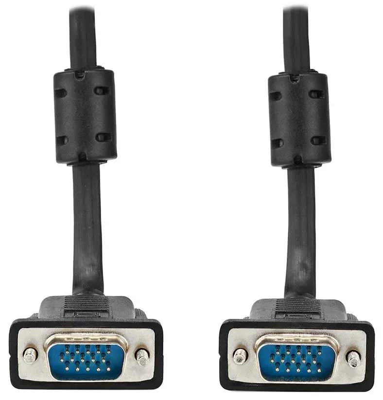 NEDIS kabel VGA (D-SUB)/ zástrčka VGA - zástrčka VGA/ černý/ bulk/ 10m
