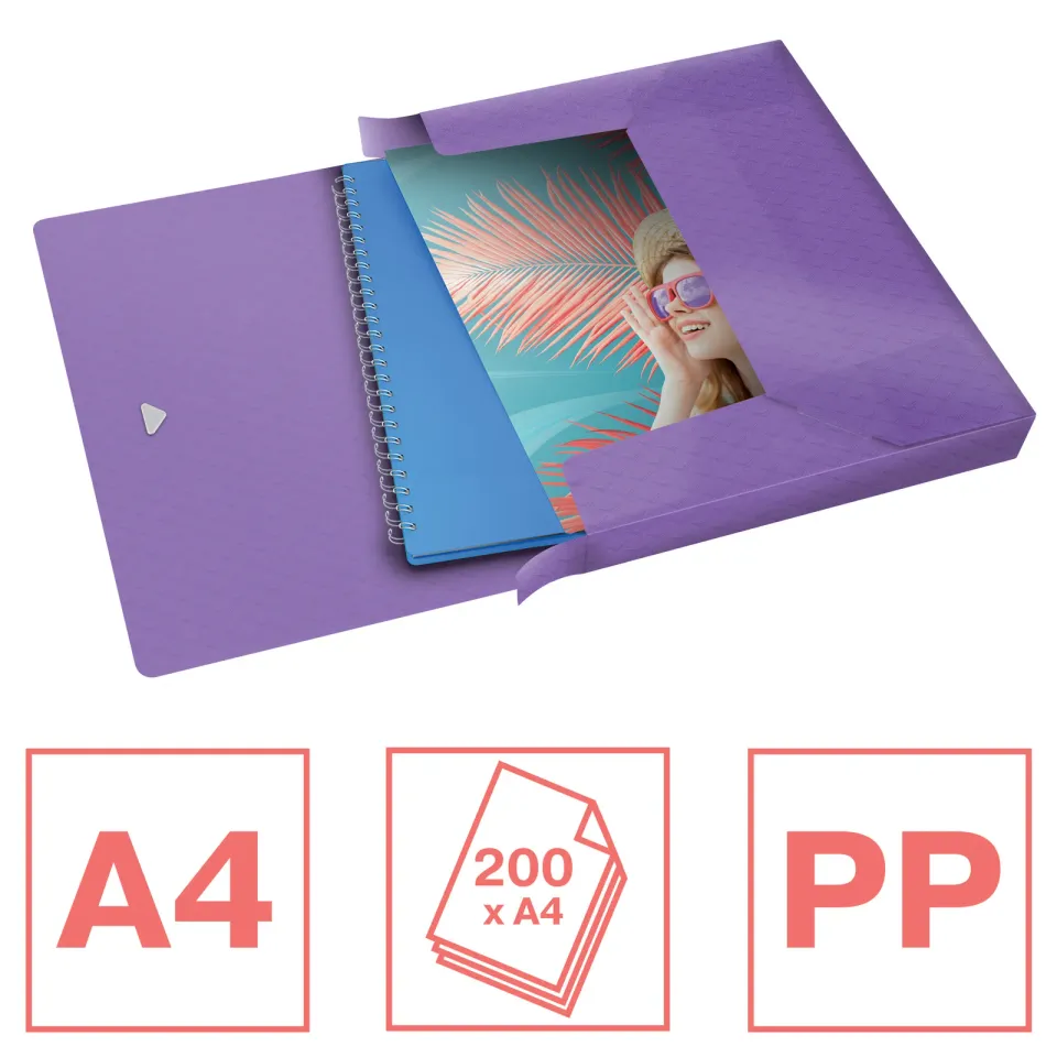 NOBO Box na dokumenty Esselte Colour'Breeze, 25mm, levandulová
