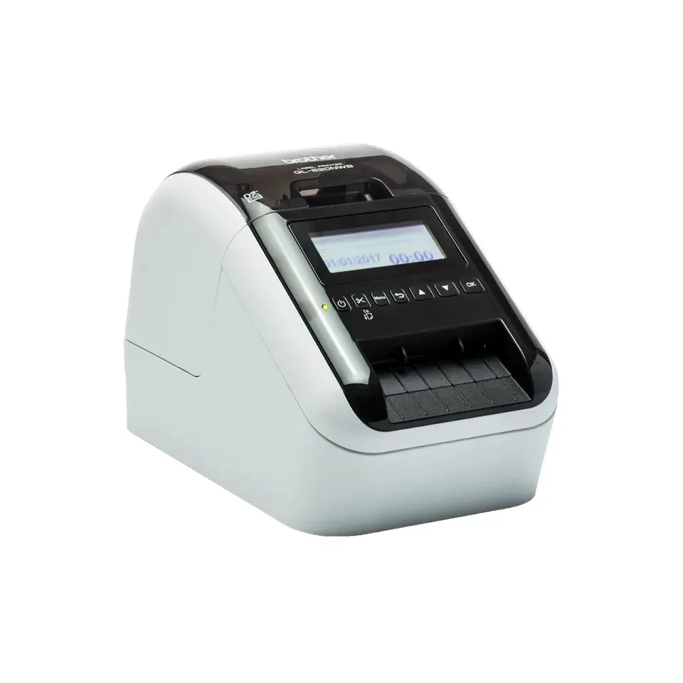 BROTHER tiskárna štítků QL-820NWBc - 62mm, termotisk, USB, RS232, WIFI, LAN, Profi / po dokoupení DK-22251 tisk červeně