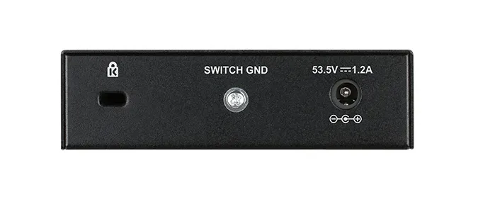 D-Link DGS-1005P 5-port Gigabit Desktop PoE+ Switch, 4 porty jsou PoE+, PoE budget 60W