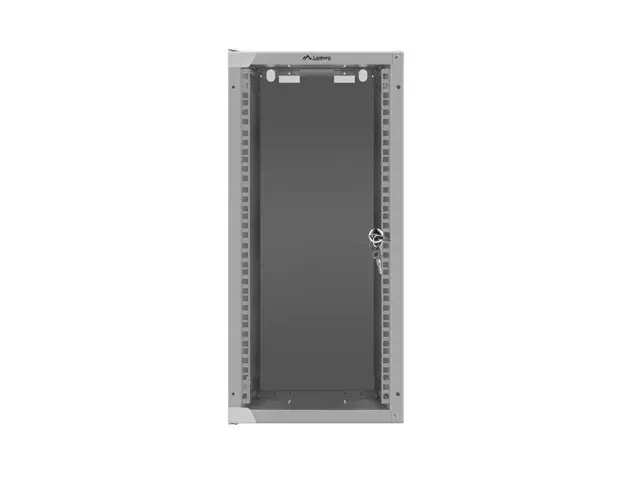 LANBERG RACKOVÁ SKŘÍŇ 10" NÁSTĚNNÁ 12U/280X310 (FLAT PACK) S PROSKLENÝMI DVEŘMI ŠEDÁ