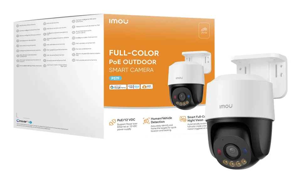 Imou IP kamera PS7F 5MP/ PTZ/ PoE/ 5Mpix/ IP65/ obj. 3,6mm/ 8x digitální zoom/ H.265/ Onvif/ CZ app