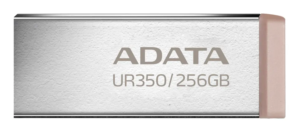 ADATA Flash Disk 256GB UR350, USB 3.2, stříbrno-hnědá