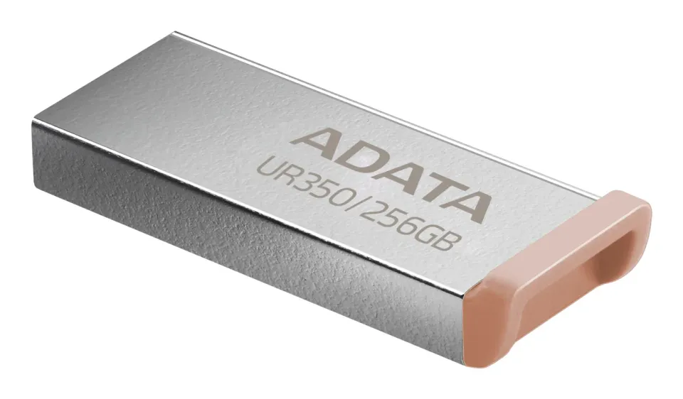ADATA Flash Disk 256GB UR350, USB 3.2, stříbrno-hnědá