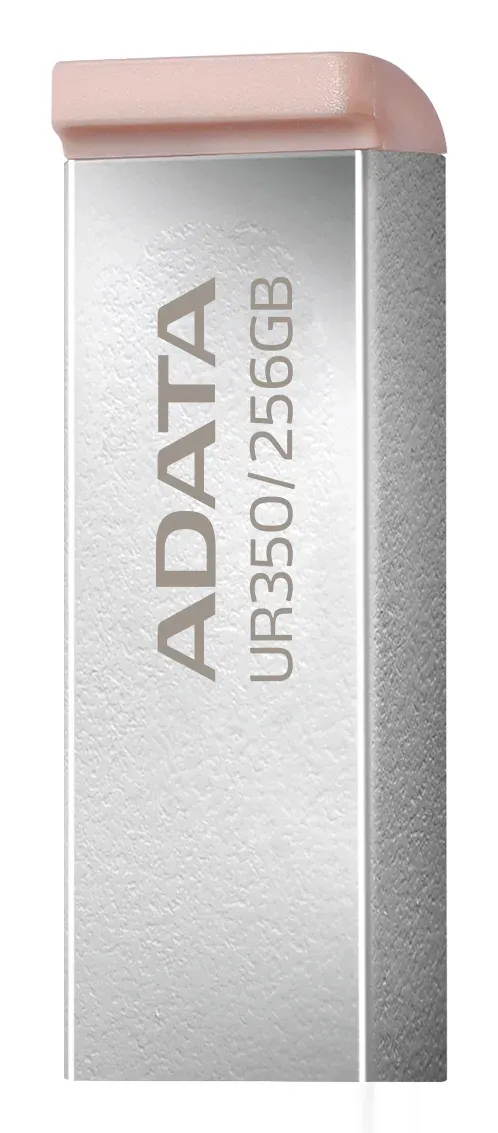 ADATA Flash Disk 256GB UR350, USB 3.2, stříbrno-hnědá