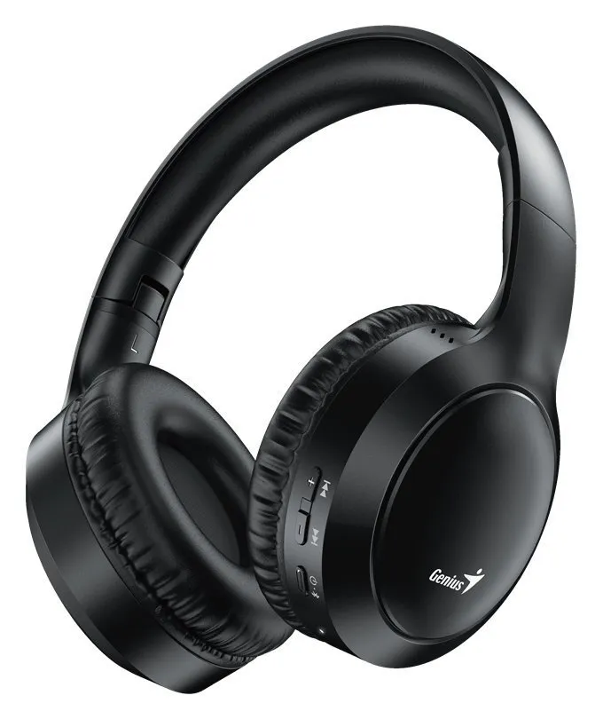 Genius HS-800BT, Headset, náhlavní, bezdrátový, skládací, mikrofon, 40mm měniče,