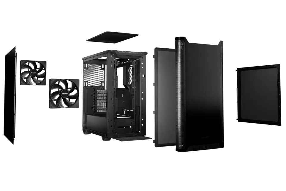 Be quiet! skříň PURE BASE 501 / ATX / 2x140mm fan / USB-C / černá