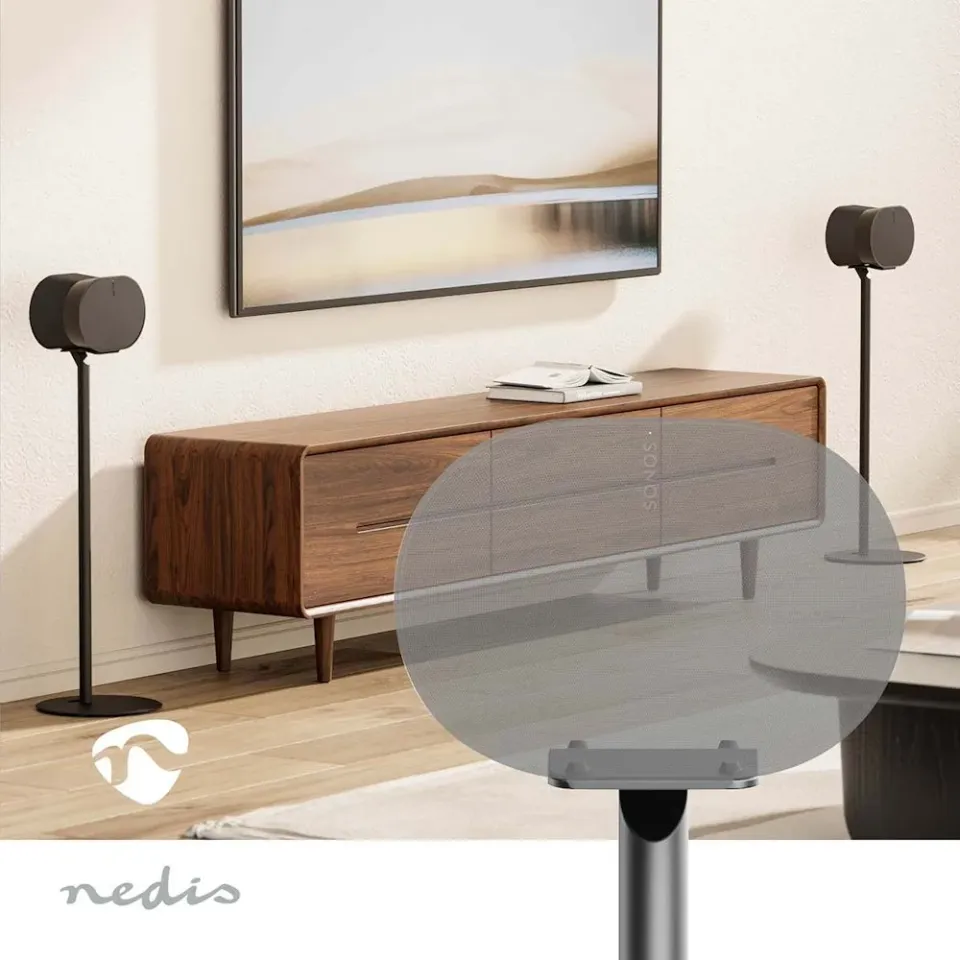 NEDIS stojan reproduktoru/ kompatibilní se Sonos Era 300/ stojan/ 5 kg/ pevná/ ABS/ kov/ černá